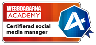 Bild logotyp Webbdagarna Academy - Certifierad social media manager